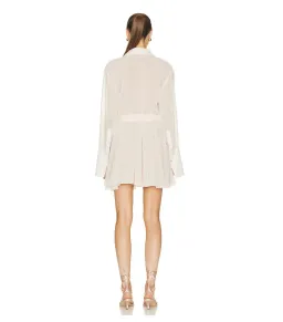 Helsa Sheer Dress Cream Size XXS / AU 4 for rent on The Volte - image 4