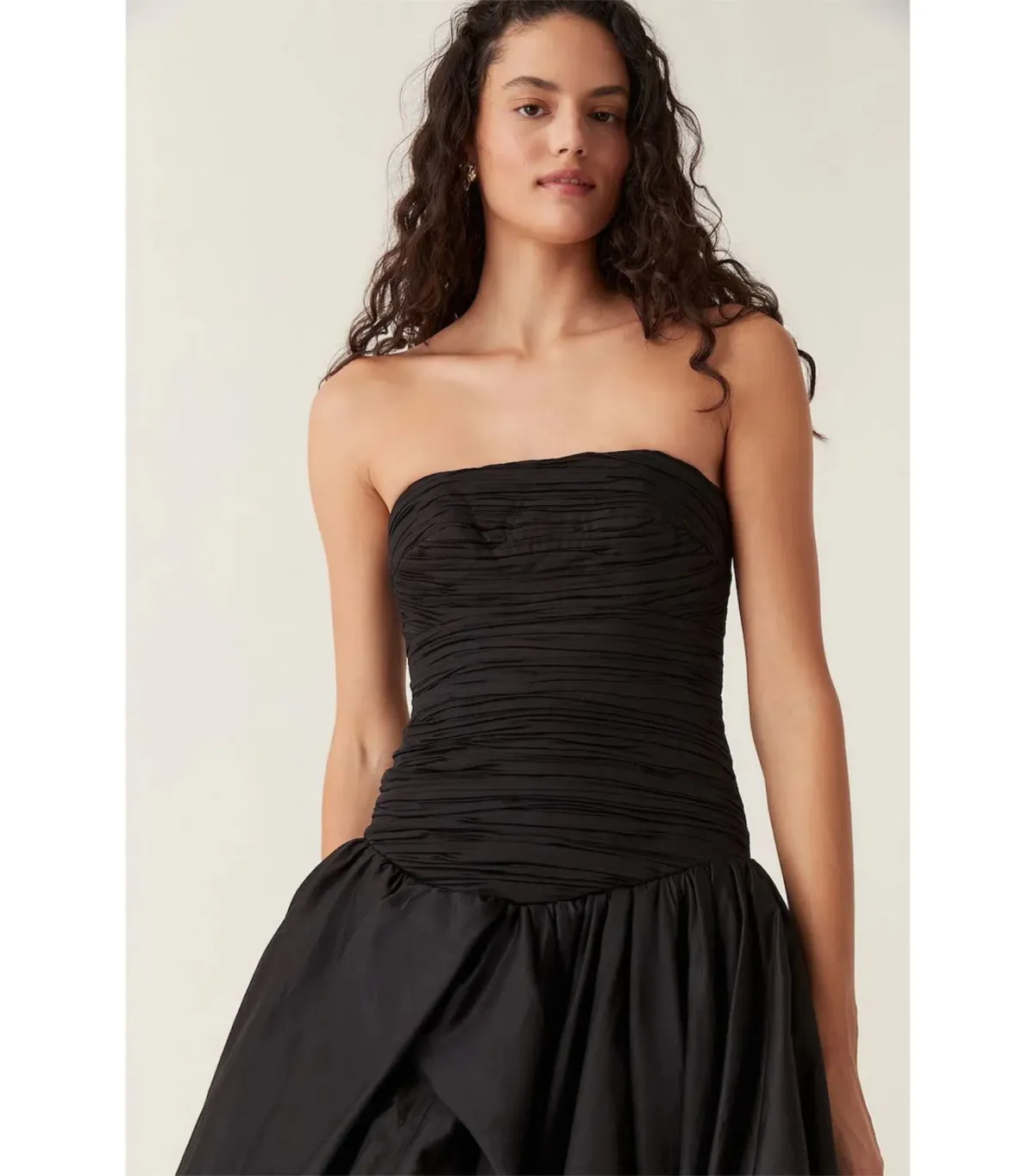 Aje Violet Bubble Hem Maxi Dress Black Size AU 10  - Image 4