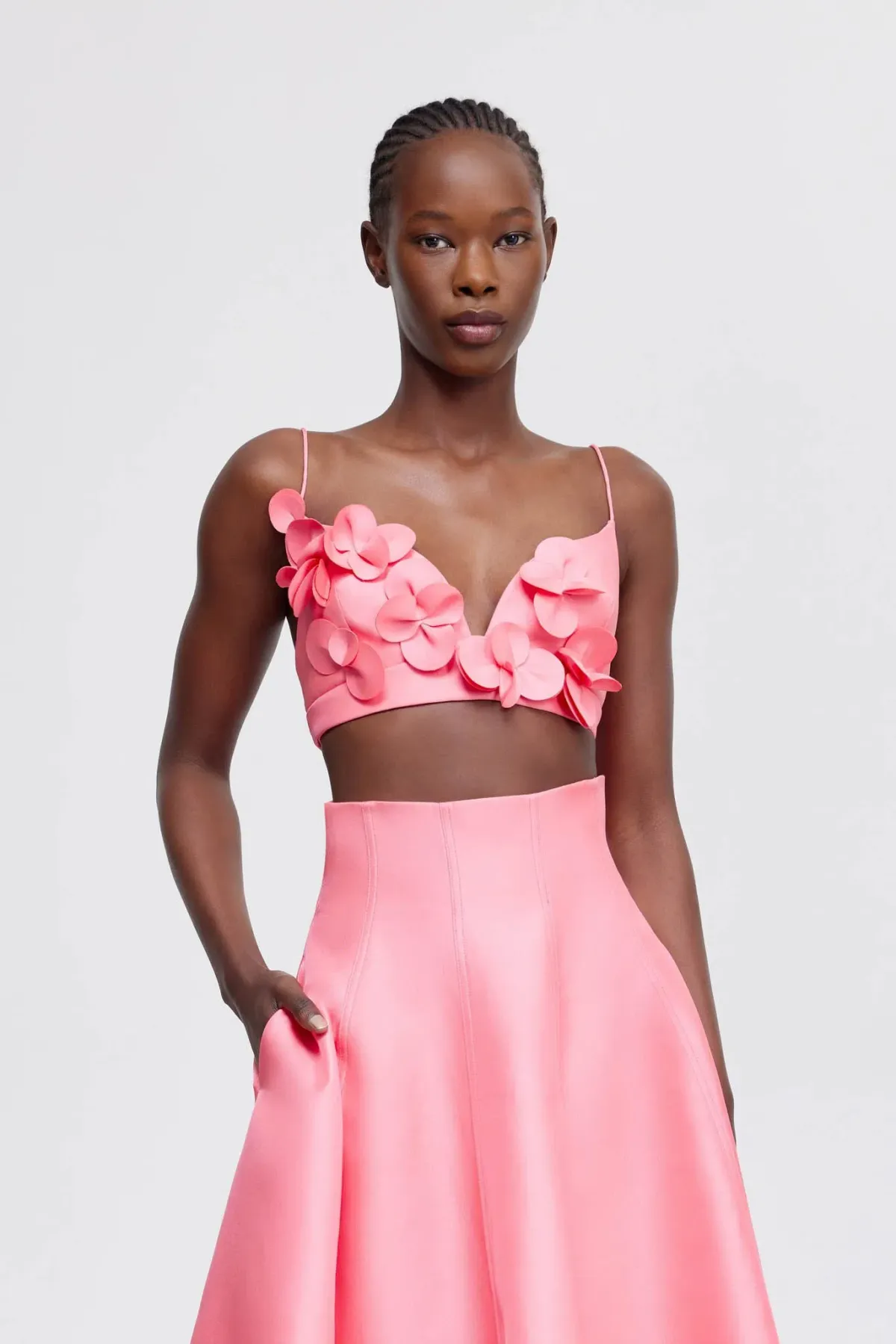 Acler Isla Top and Maxi Skirt Set Pink Rose Size 10 - Image 4