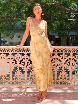 Ownley Andrea Midi Dress Citrus Floral Size 14 for rent on The Volte - image 5
