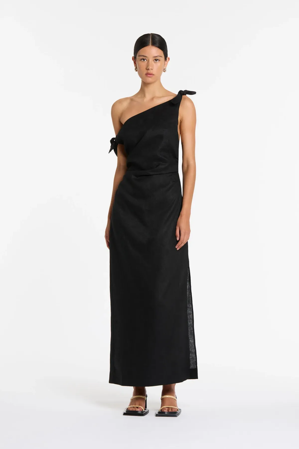 Sir the Label Bettina Off Shoulder Dress Black Size AU 8 - Image 1