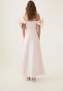 Aje Etta Midi Dress Pastel Pink Size AU 10 for rent on The Volte - image 3