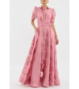 Rebecca Vallance Annette Button Gown Pink Size AU 8  for rent on The Volte - image 1