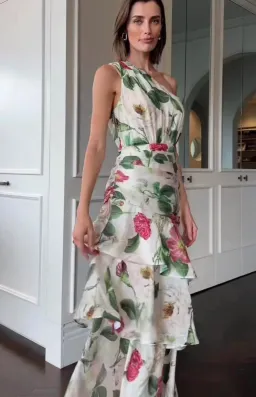 Sheike Emilia Tiered Maxi Dress Print Size AU 14 for rent on The Volte - image 4