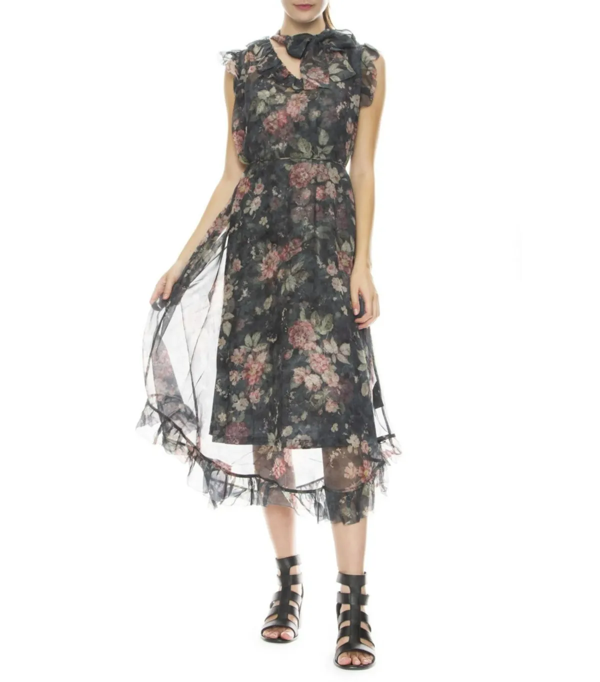 Zimmermann Unbridled Frill Dress Floral Size 1 / AU 10 - Image 1