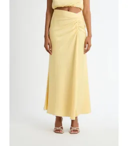 Sheike Milani Top and Midi Skirt in Lemon Size AU 6 for rent on The Volte - image 4