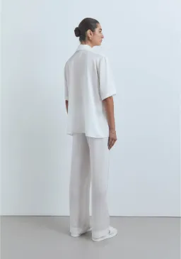 VIktoria & Woods Chorus Top & Pilot Pant Set Ivory Size 1 / AU 8 for rent on The Volte - image 3