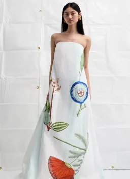 Oroton Grand Floral Gown Multi Size 12 for rent on The Volte - image 5