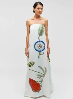 Oroton Grand Floral Gown Multi Size 12 for rent on The Volte - image 2