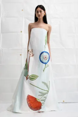 Oroton Grand Floral Gown Multi Size 12 for rent on The Volte - image 1