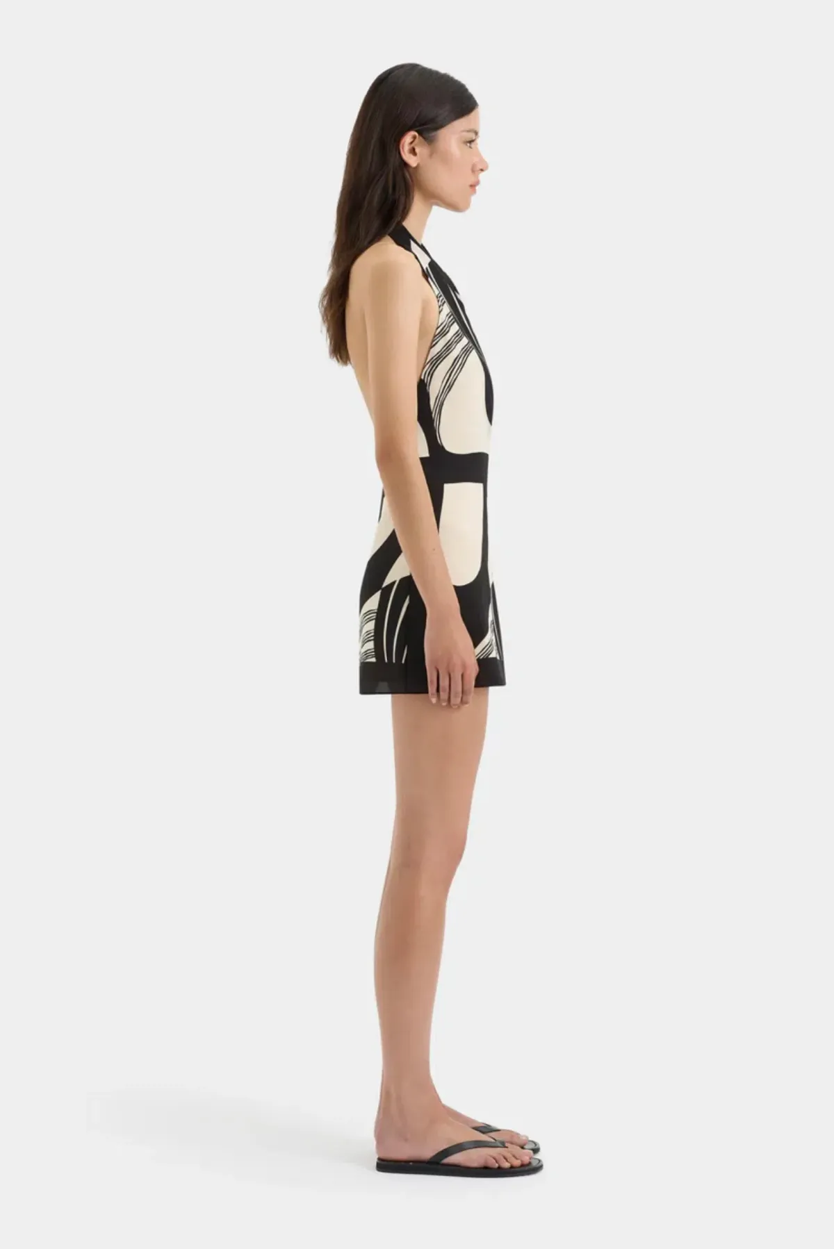 Sir The Label Realisme Wrap Halter Mini Dress Papier Print Size 2 / AU 10 - Image 2