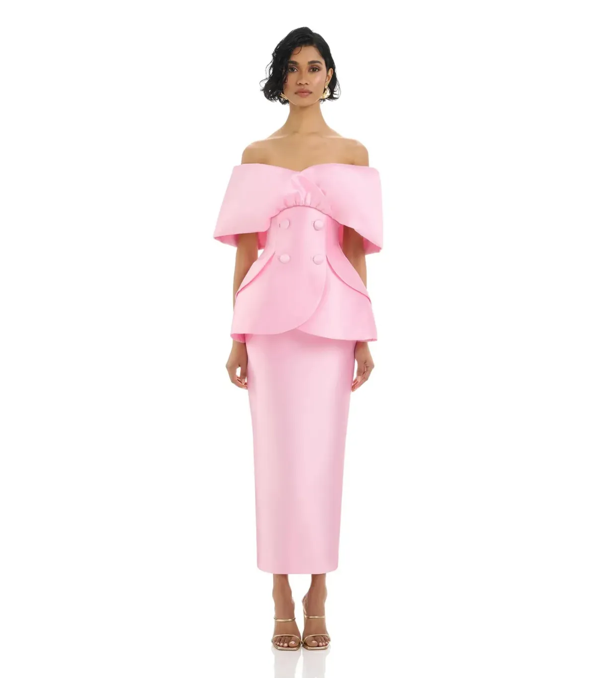 Eliya The Label Carmela Top and Maura Skirt Pink Size AU 8 - Image 1