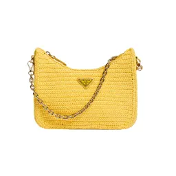 Prada Re-edition 2005 Raffia Bag Yellow for rent on The Volte - image 1