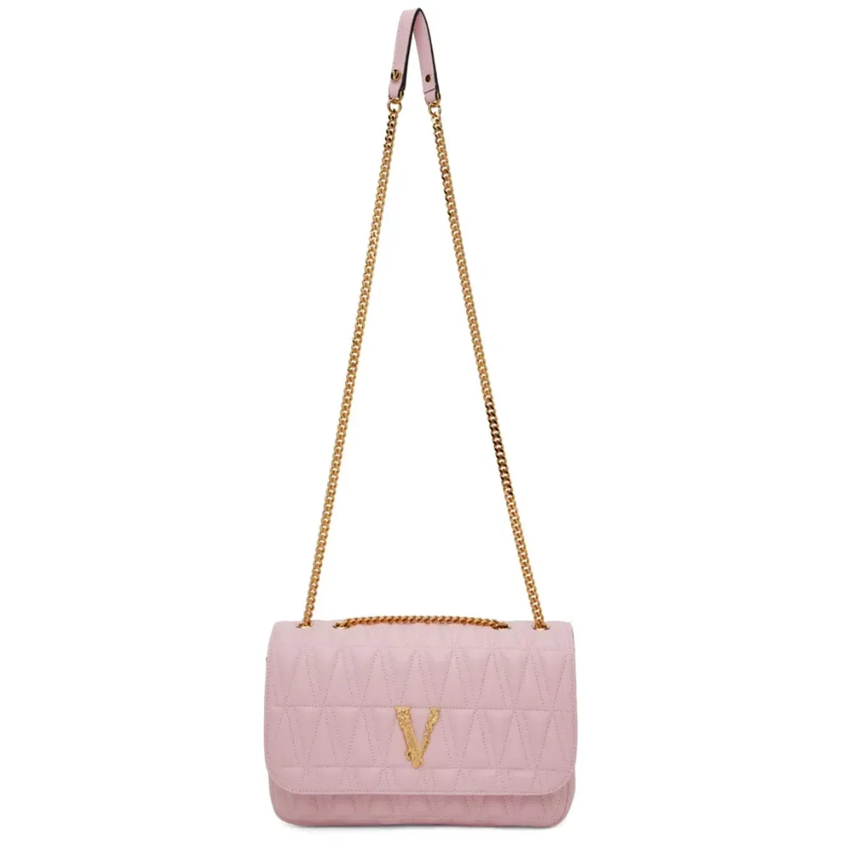 Saint Laurent Versace Virtus Shoulder Bag Pastel Pink  - Image 3