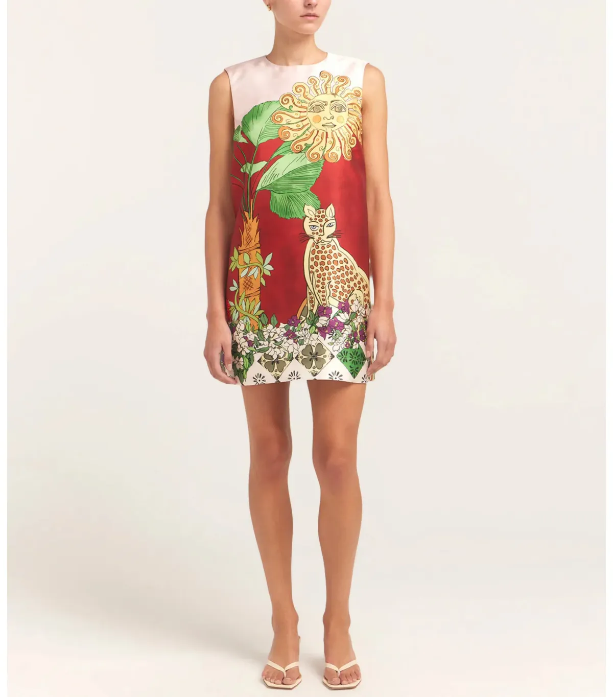 Alemais Tiger Mini Dress Multi Size AU 6 - Image 1