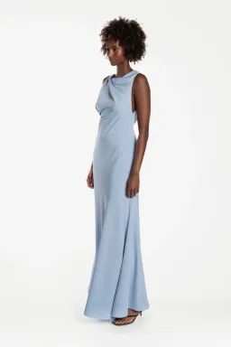 One Fell Swoop Kota Maxi Dress in Blue Jean Size AU 10 for rent on The Volte - image 4