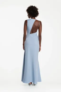 One Fell Swoop Kota Maxi Dress in Blue Jean Size AU 10 for rent on The Volte - image 3