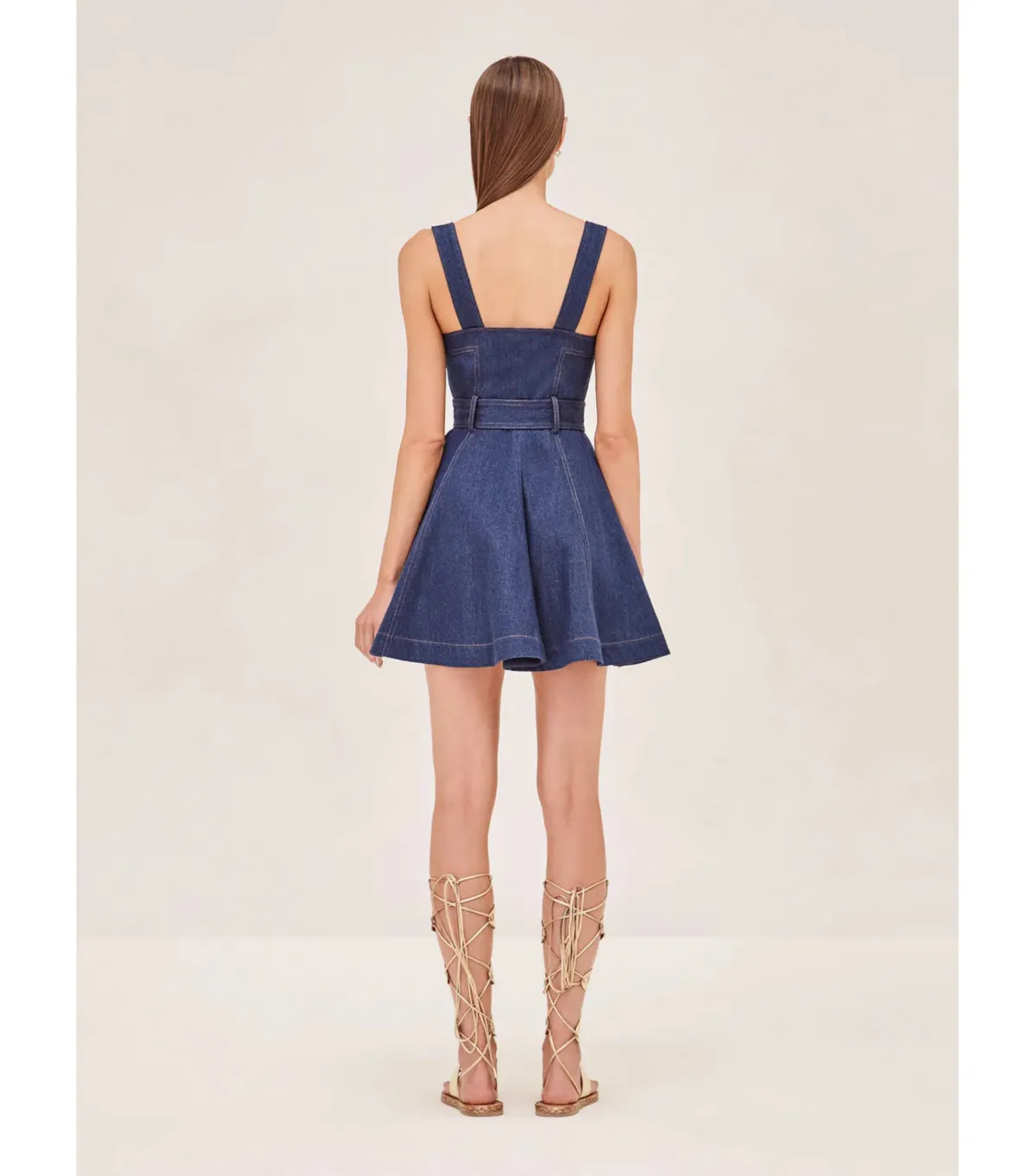 Alexis Danni Mini Denim Dress Blue Size XS / AU 6 - Image 3