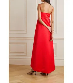Bernadette Philippe Duchesse Stain Gown Red Size AU 6   for rent on The Volte - image 2