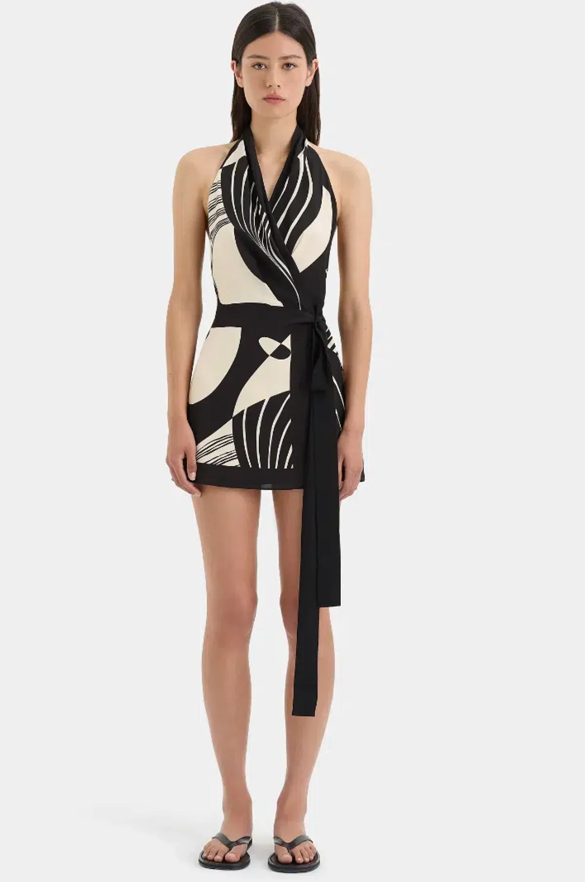 Sir the Label Realisme Wrap Halter Mini Dress - size 1 - Image 1