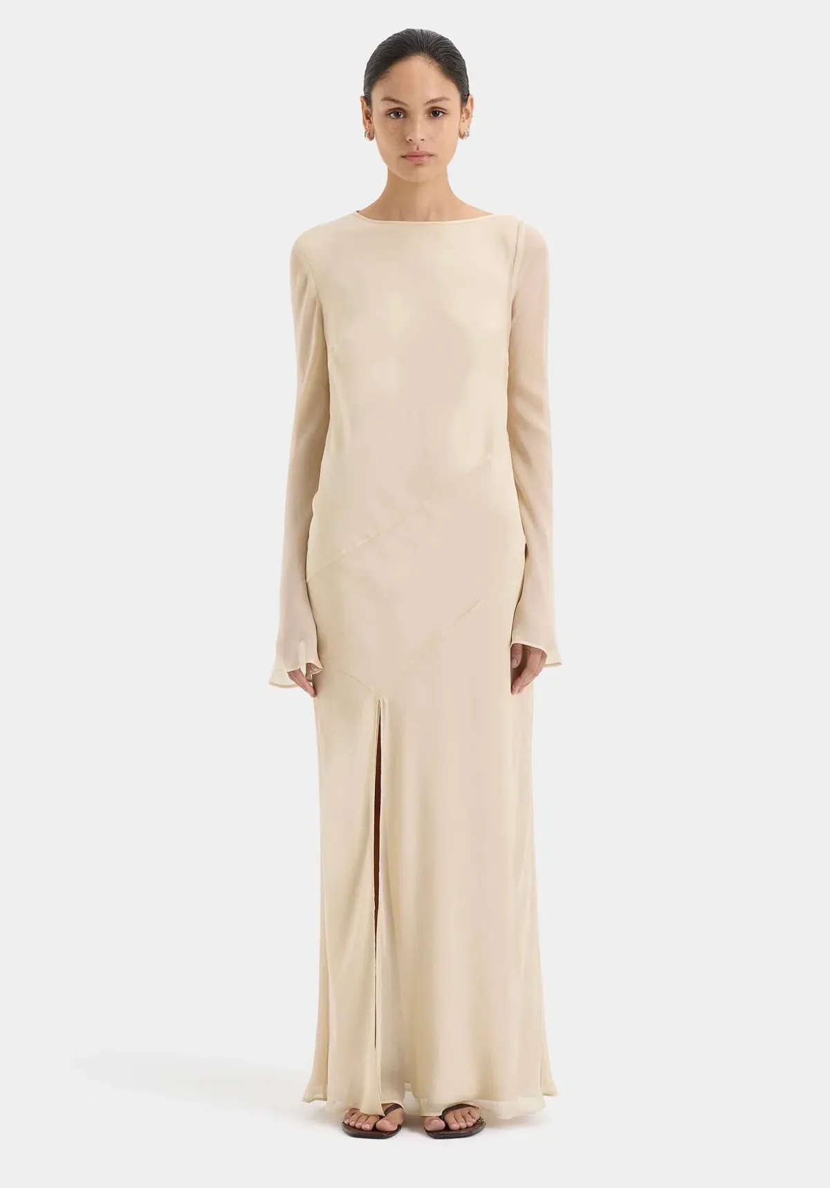 SIR THE LABEL STROBE LONG SLEEVE DRESS SIZE 2/ AU 10 - Image 1