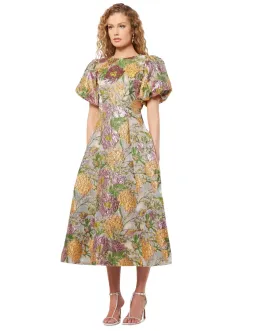 Elliatt Darlene Midi Dress Metallic Floral Size L / AU 12 for rent on The Volte - image 6