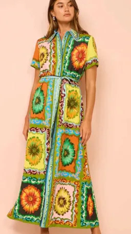 Alemais Disco Daisy Shirtdress Multicolour Size 10  for rent on The Volte - image 4