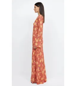 Bec & Bridge Azalea Wrap Long Sleeve Maxi Dress Lumen Floral Size AU 8 for rent on The Volte - image 3