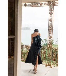 Aje Energy Midi Dress in Black Size AU 8  for rent on The Volte - image 5