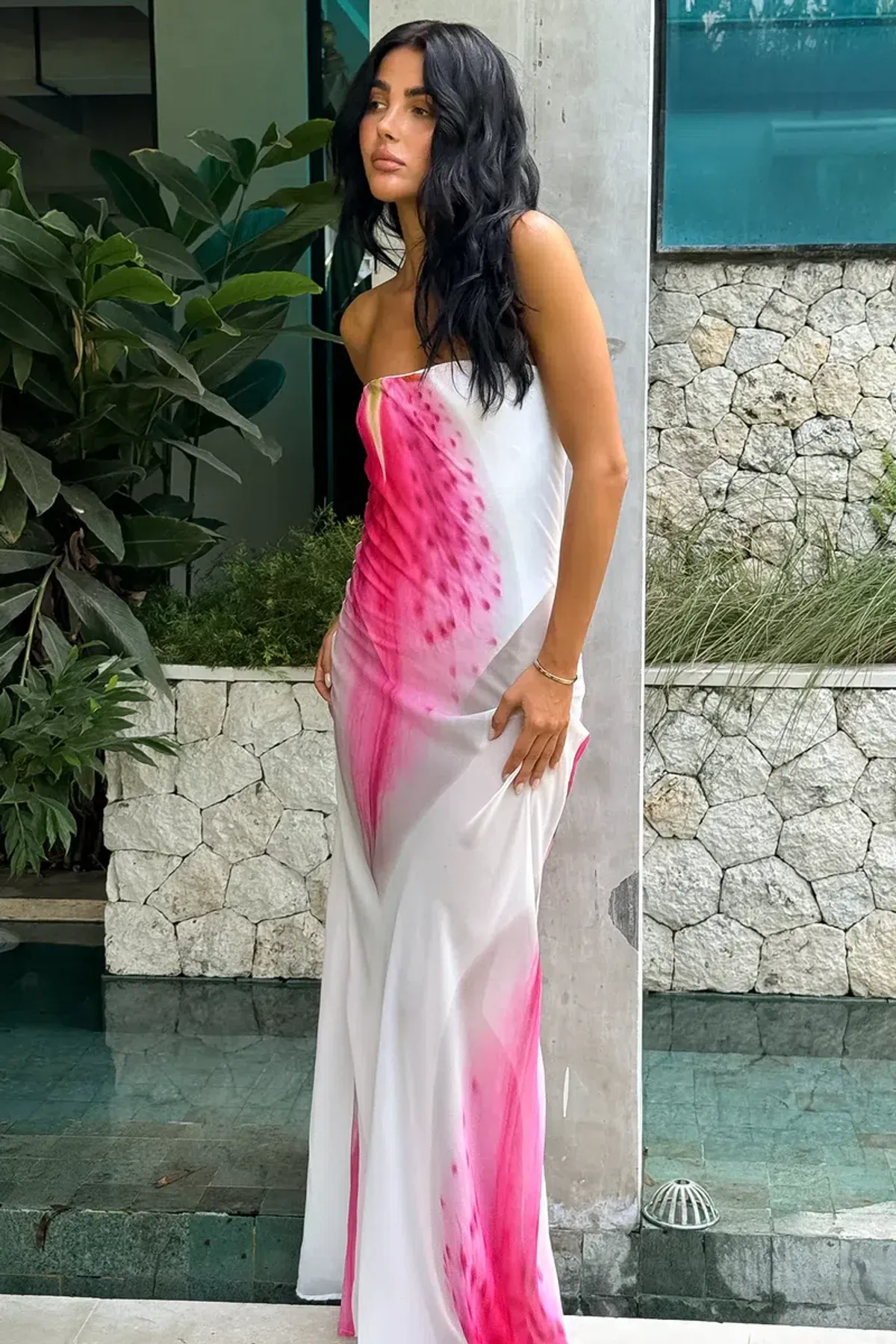 HNTR The Label Alessia Maxi Dress Lillie Size 10 - Image 3