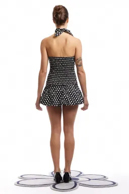 Blondita Gwen Top and Bubble Mini Skirt Set Polka Dot Size 10 for rent on The Volte - image 2