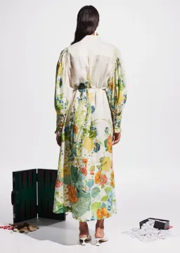 Alemais Constance Puff Sleeve Button Maxi Shirt Dress Size 14  for rent on The Volte - image 7