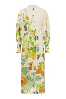 Alemais Constance Puff Sleeve Button Maxi Shirt Dress Size 14  for rent on The Volte - image 10