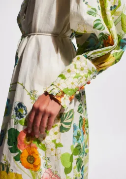 Alemais Constance Puff Sleeve Button Maxi Shirt Dress Size 14  for rent on The Volte - image 6