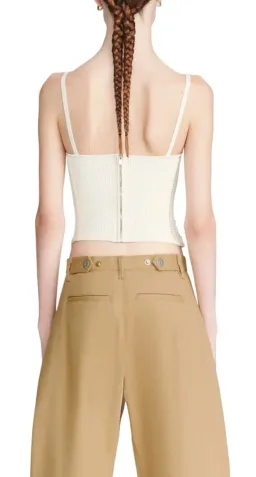 Dion Lee Laced Openwork Corset Cream Size XS / AU 6 for rent on The Volte - image 3