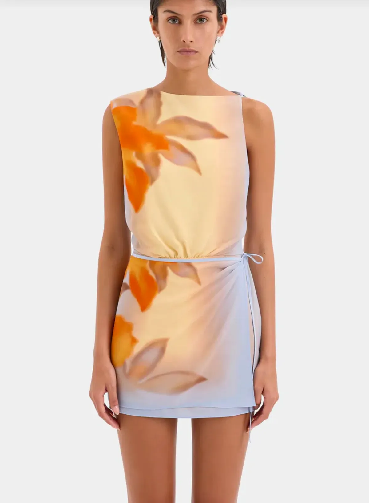 Sir the Label Serene Mini Dress Sequoia Floral Size 0P / AU 6 Petite - Image 2