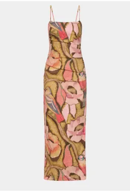 Sir the Label Talulah Column Midi Dress Sanderling Floral Size 0P / AU 6 Petite for rent on The Volte - image 4