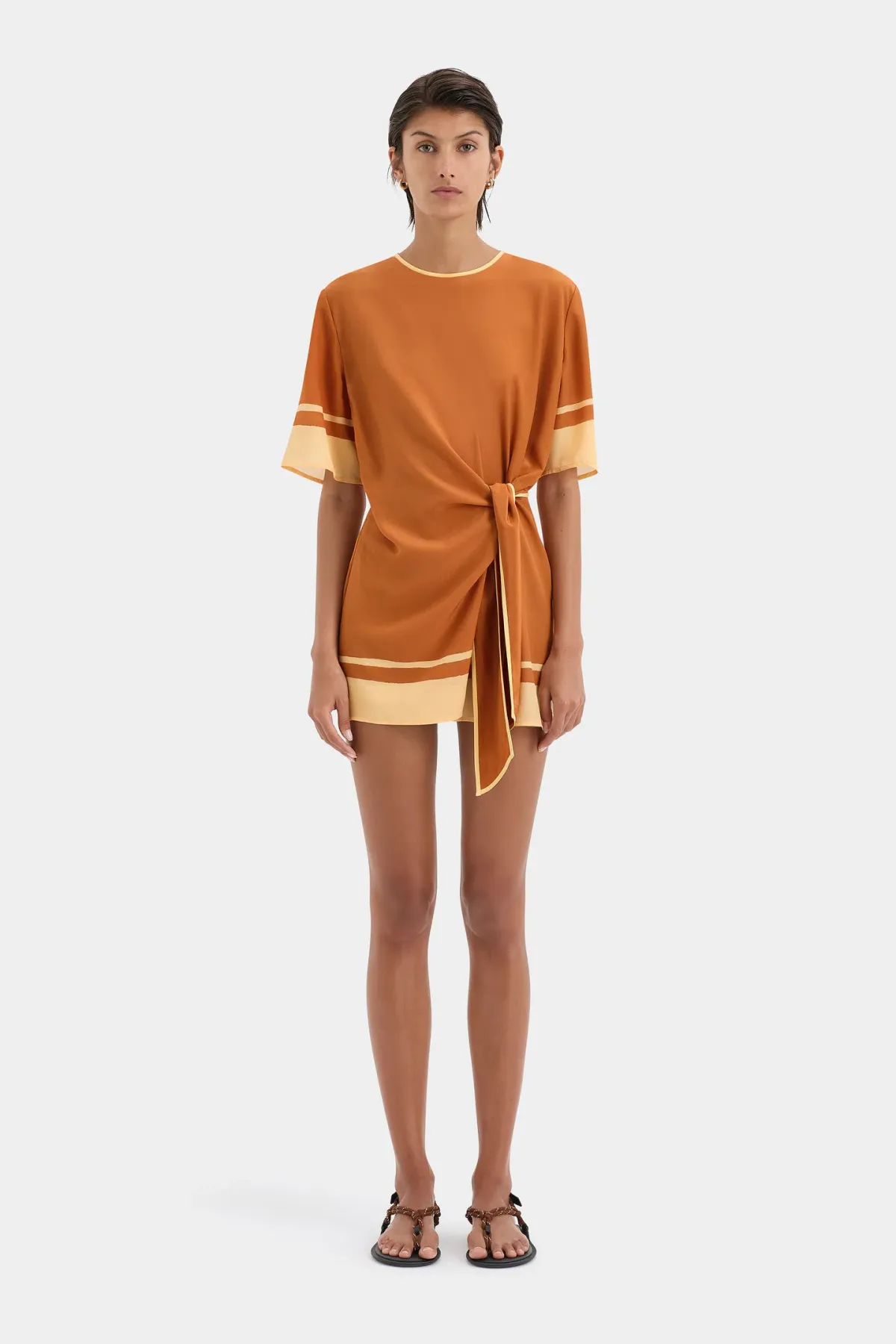 Sir the Label Soma Mini Dress Orange Size 10  - Image 1