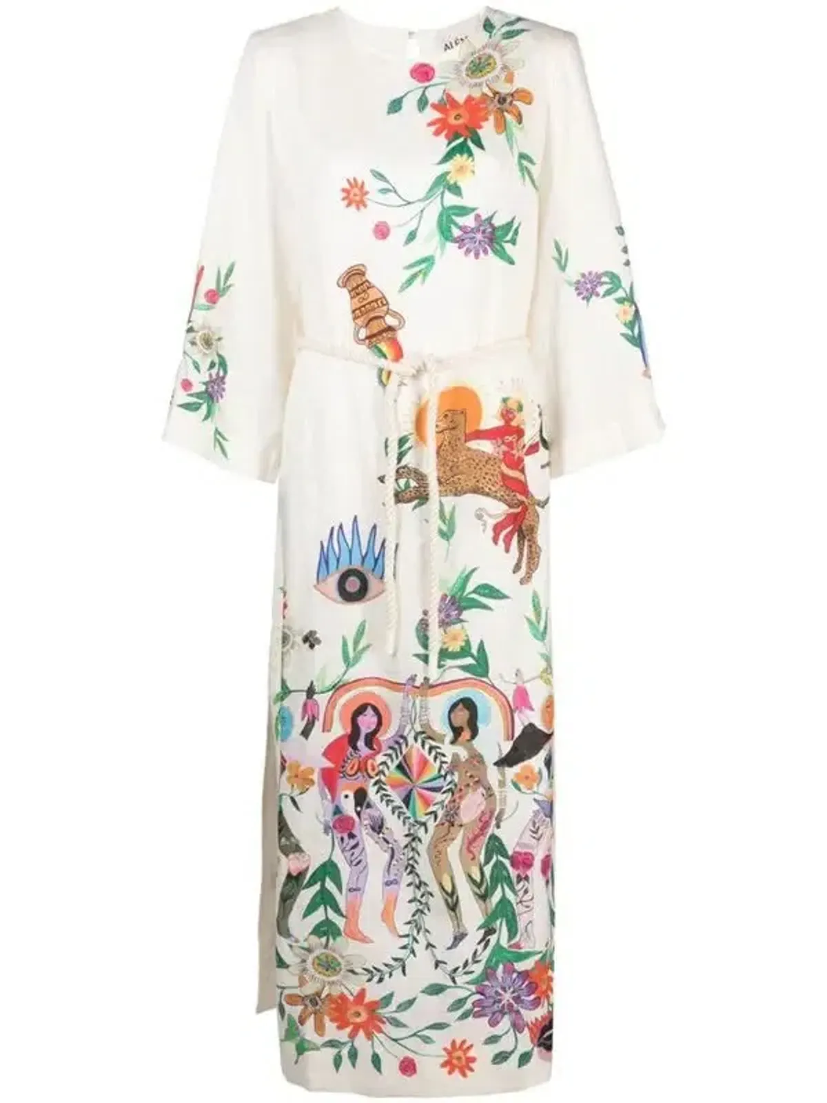 ALEMAIS Meagan Midi Dress Print Size 8 AU - Image 11