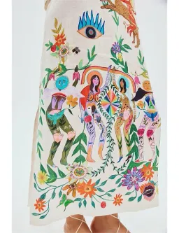 ALEMAIS Meagan Midi Dress Print Size 8 AU for rent on The Volte - image 10
