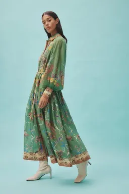 ALEMAIS Birdie Shirtdress in Jade Size 10 AU for rent on The Volte - image 10