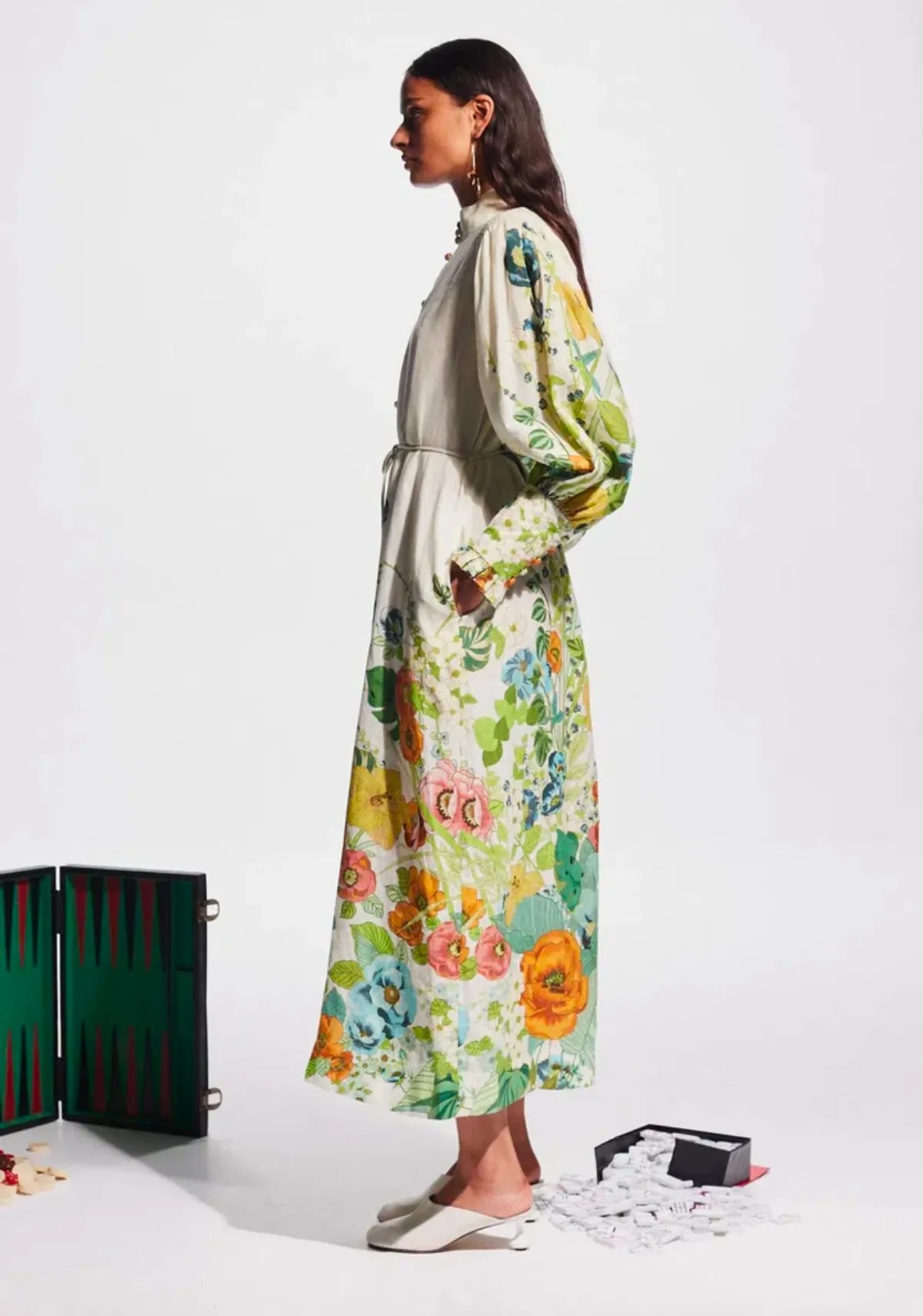 Alemais Constance Shirt Dress Floral Size 16  - Image 4