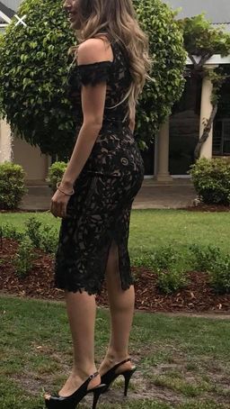 THURLEY Eden Midi Dress Black Size 8  for rent on The Volte - image 6
