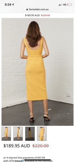 Bec & Bridge | Elle Dress Yellow Size 8 for rent on The Volte - image 3
