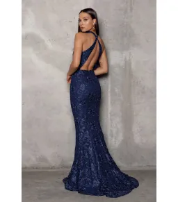 Elle Zeitoune Clement Gown Navy Size AU 6 for rent on The Volte - image 2