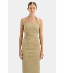 Sir the Label Jacques Knot Midi Dress Olive Size AU 6 for rent on The Volte - image 2