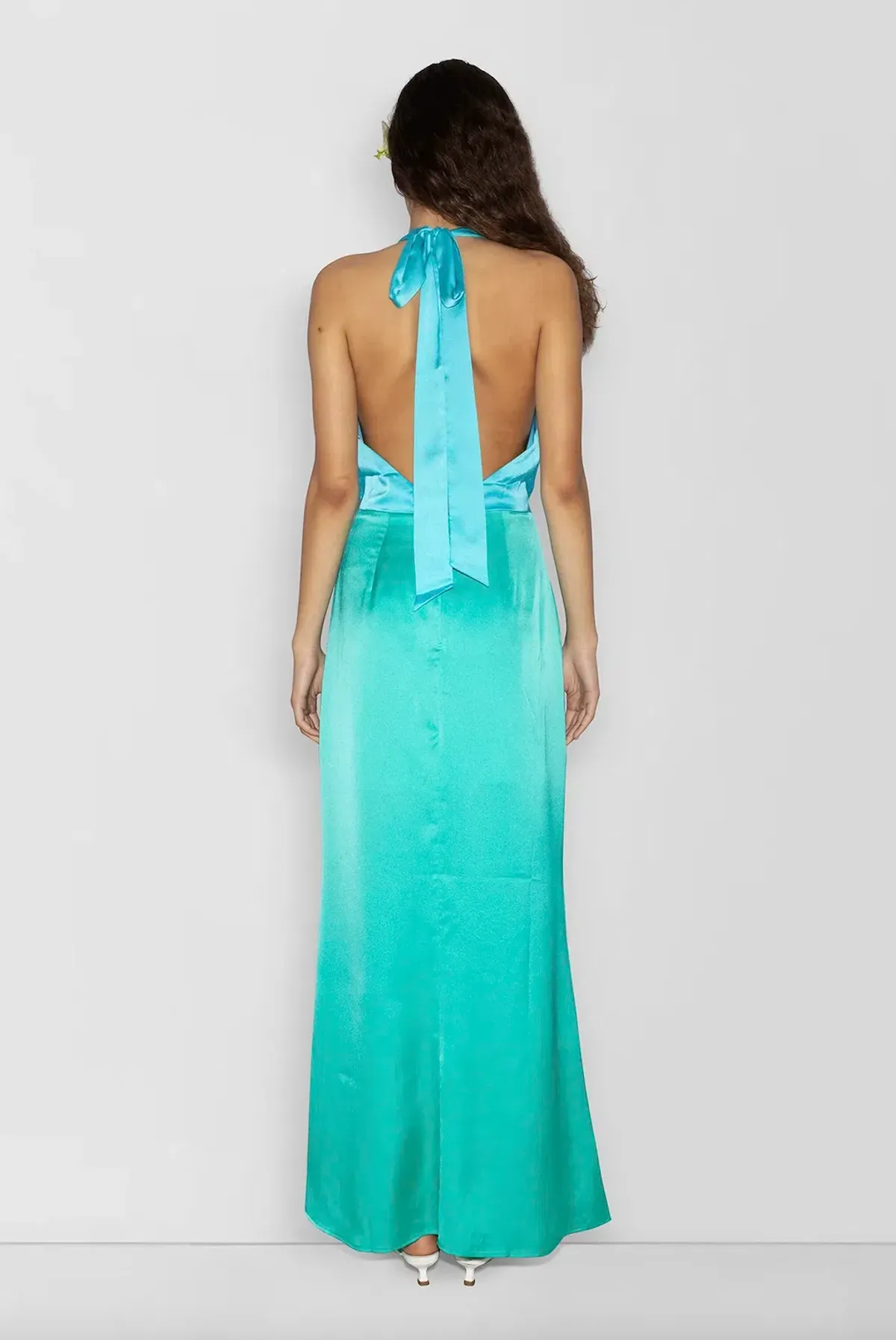 The Wolf Gang Oahu Slip Dress Aquamarine Size M / AU 10 - Image 2