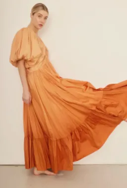 Rooh Collective Birthday Gown in Orange Ombre Size S for rent on The Volte - image 4