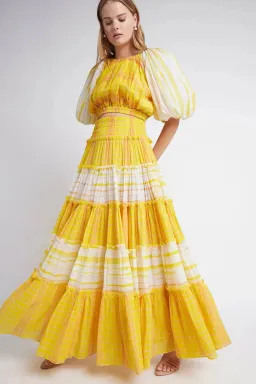 Aje Wilderness Crop Top and Skirt Set Yellow Check Size 10 for rent on The Volte - image 2