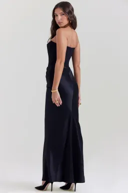 House Of CB Persephone Strapless Corset Dress Black Size XS / AU 6 for rent on The Volte - image 3